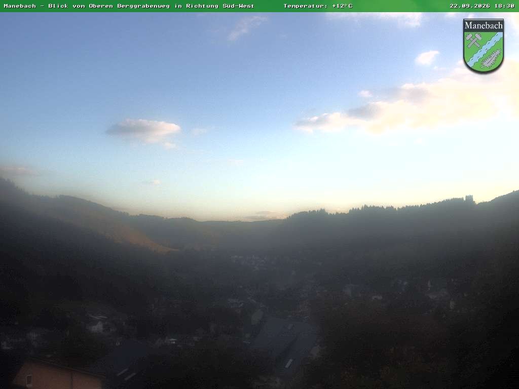 Archiv Foto Webcam Ilmenau - Blick auf Manebach