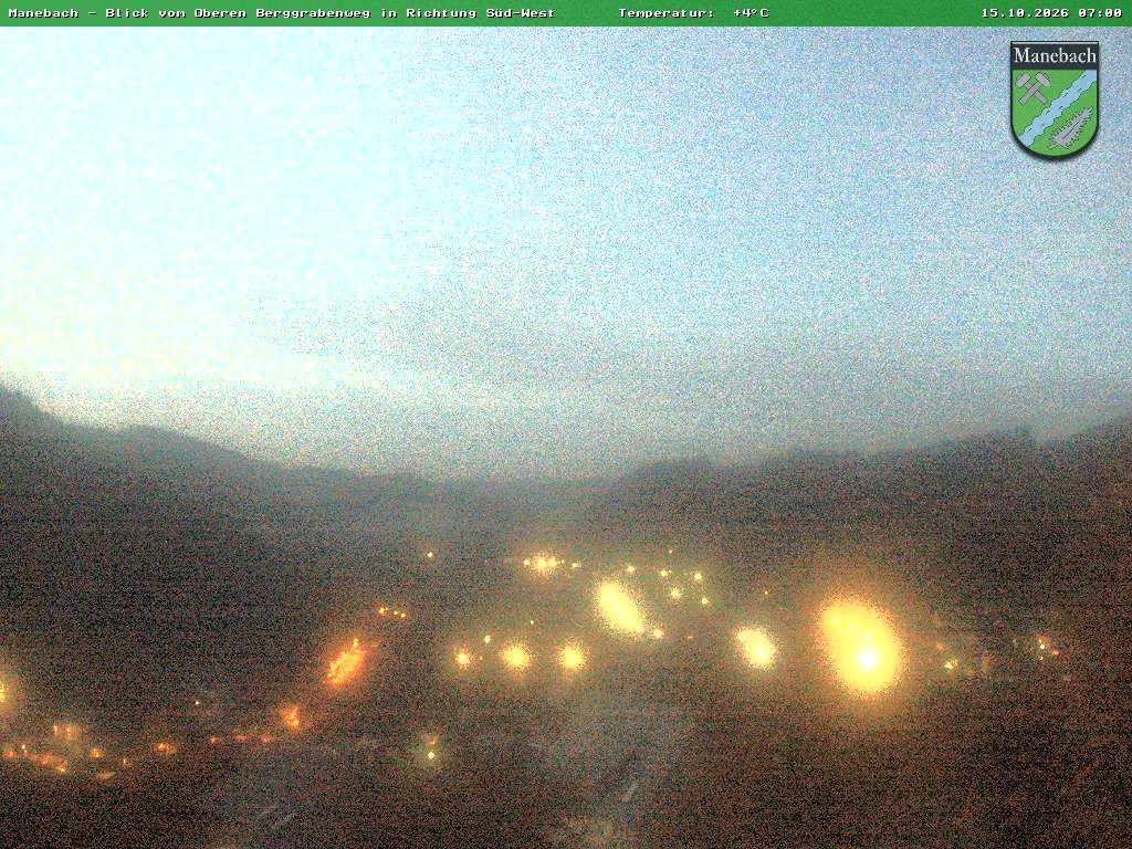 Archiv Foto Webcam Ilmenau - Blick auf Manebach