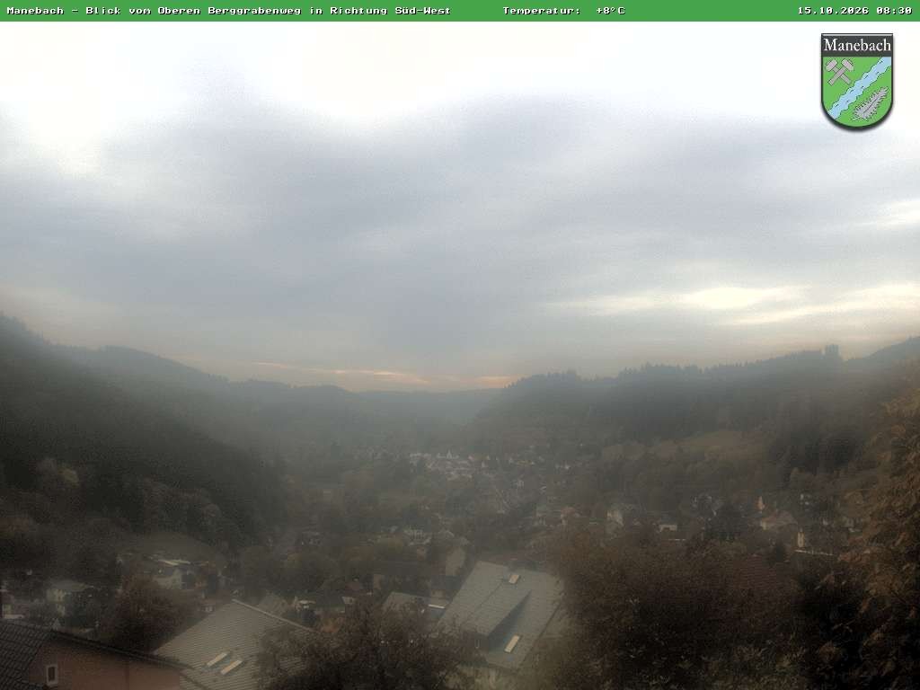 Archiv Foto Webcam Ilmenau - Blick auf Manebach