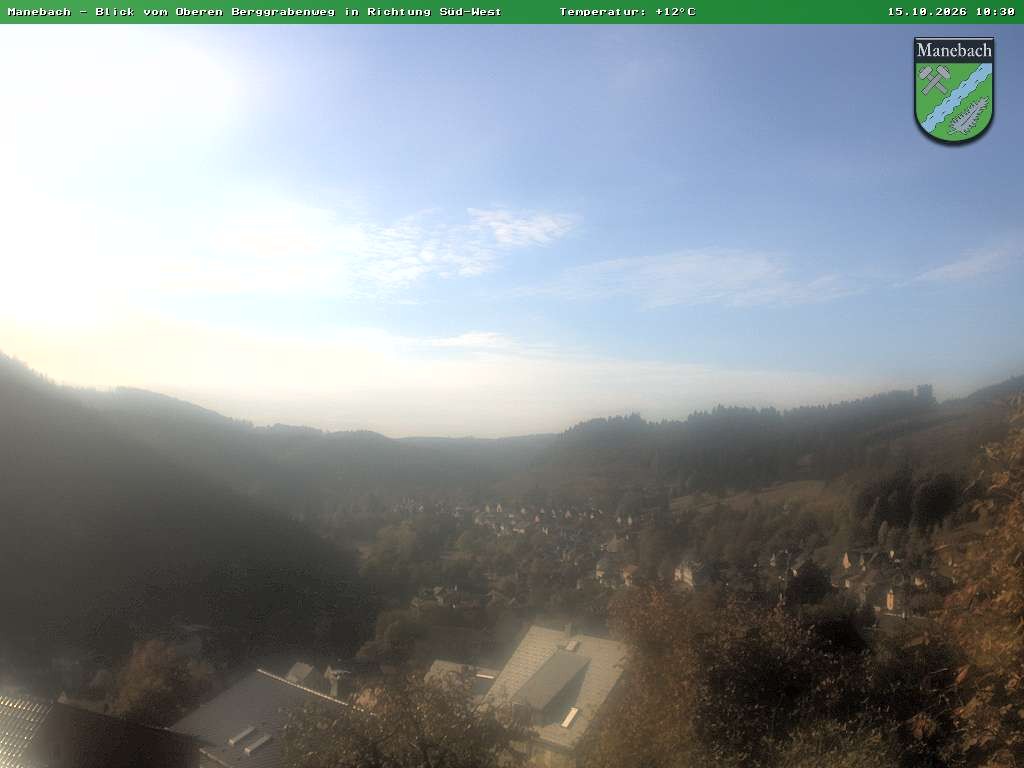 Archiv Foto Webcam Ilmenau - Blick auf Manebach
