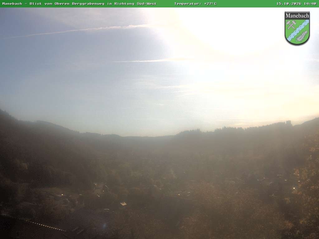 Archiv Foto Webcam Ilmenau - Blick auf Manebach