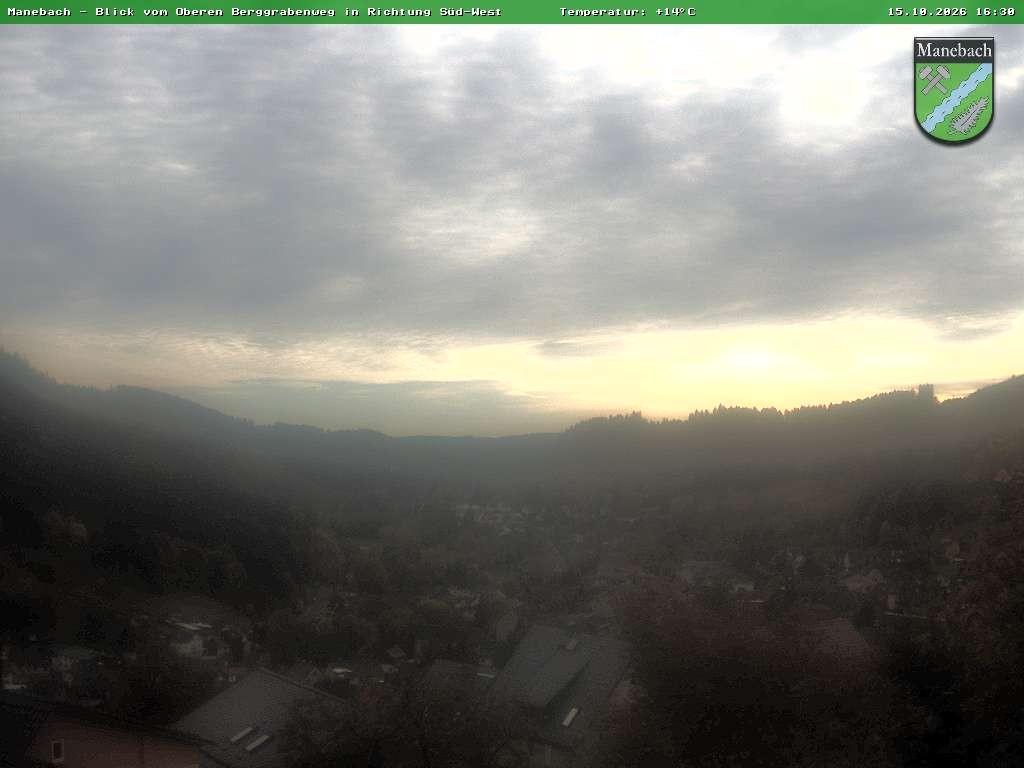 Archiv Foto Webcam Ilmenau - Blick auf Manebach