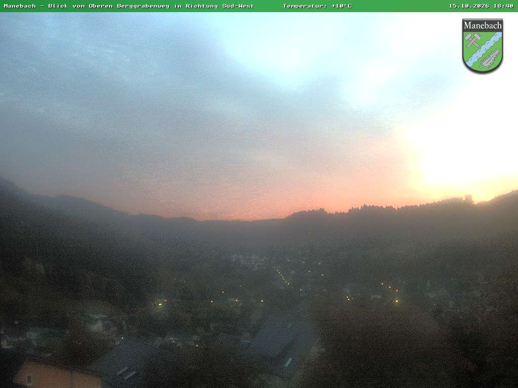 Archiv Foto Webcam Ilmenau - Blick auf Manebach