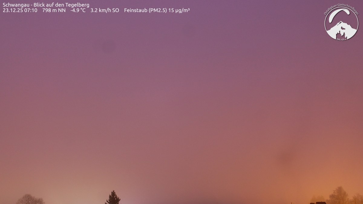 Archiv Foto Webcam Schwangau: Tegelberg-Blick