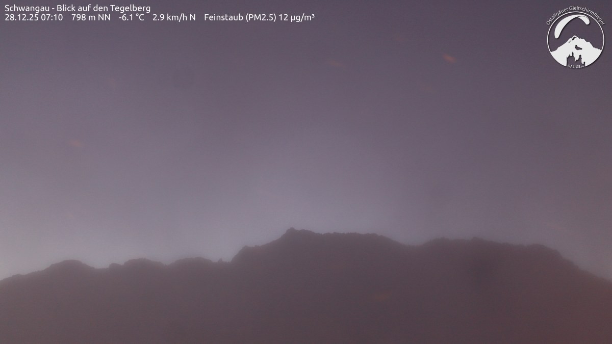 Archiv Foto Webcam Schwangau: Tegelberg-Blick