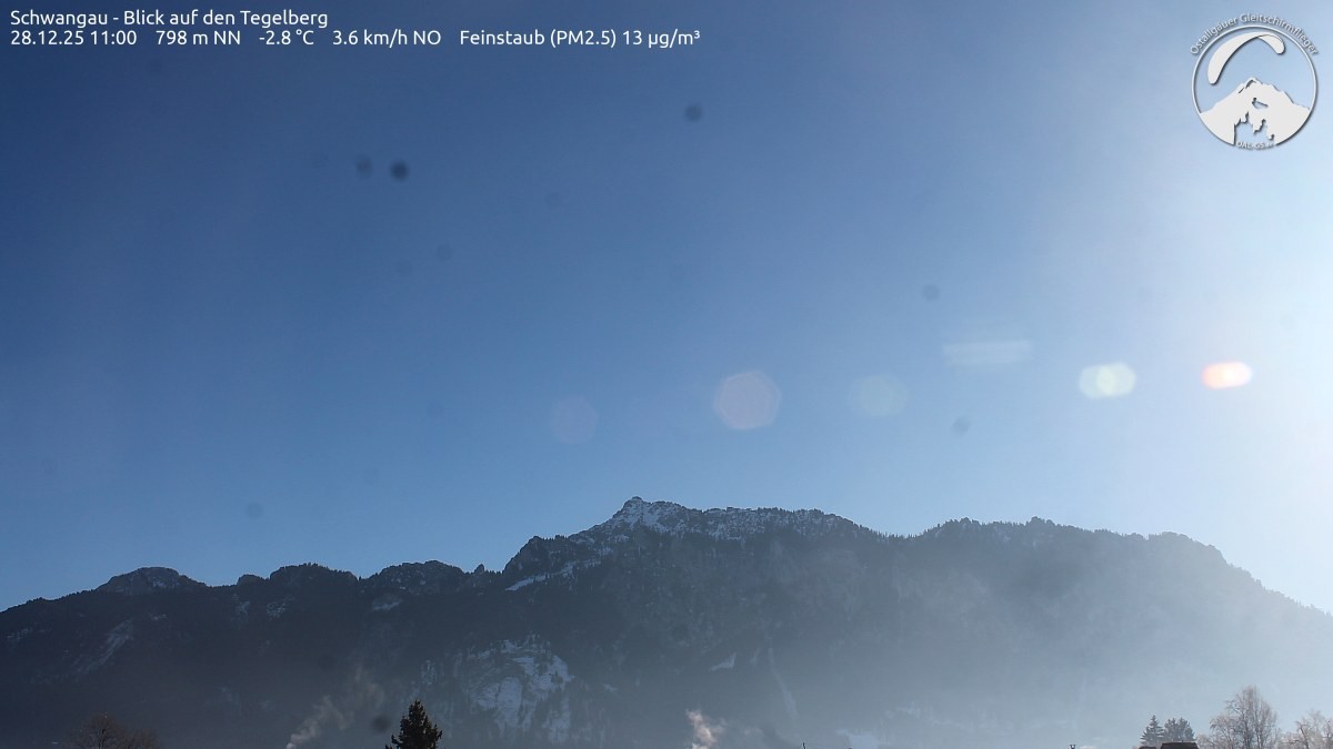 Archiv Foto Webcam Schwangau: Tegelberg-Blick