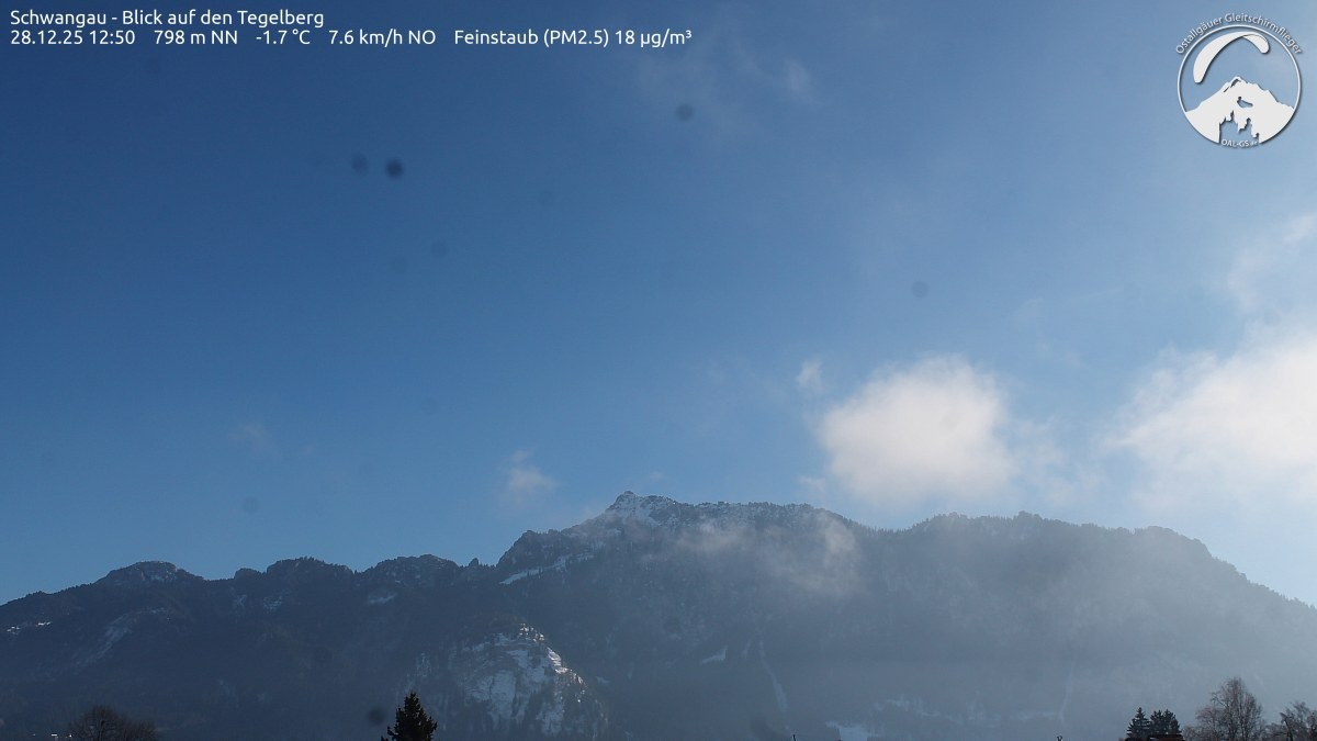 Archiv Foto Webcam Schwangau: Tegelberg-Blick