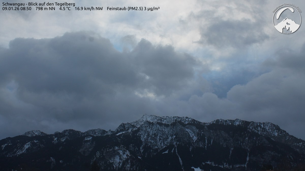 Archiv Foto Webcam Schwangau: Tegelberg-Blick