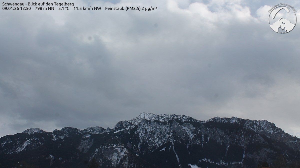 Archiv Foto Webcam Schwangau: Tegelberg-Blick