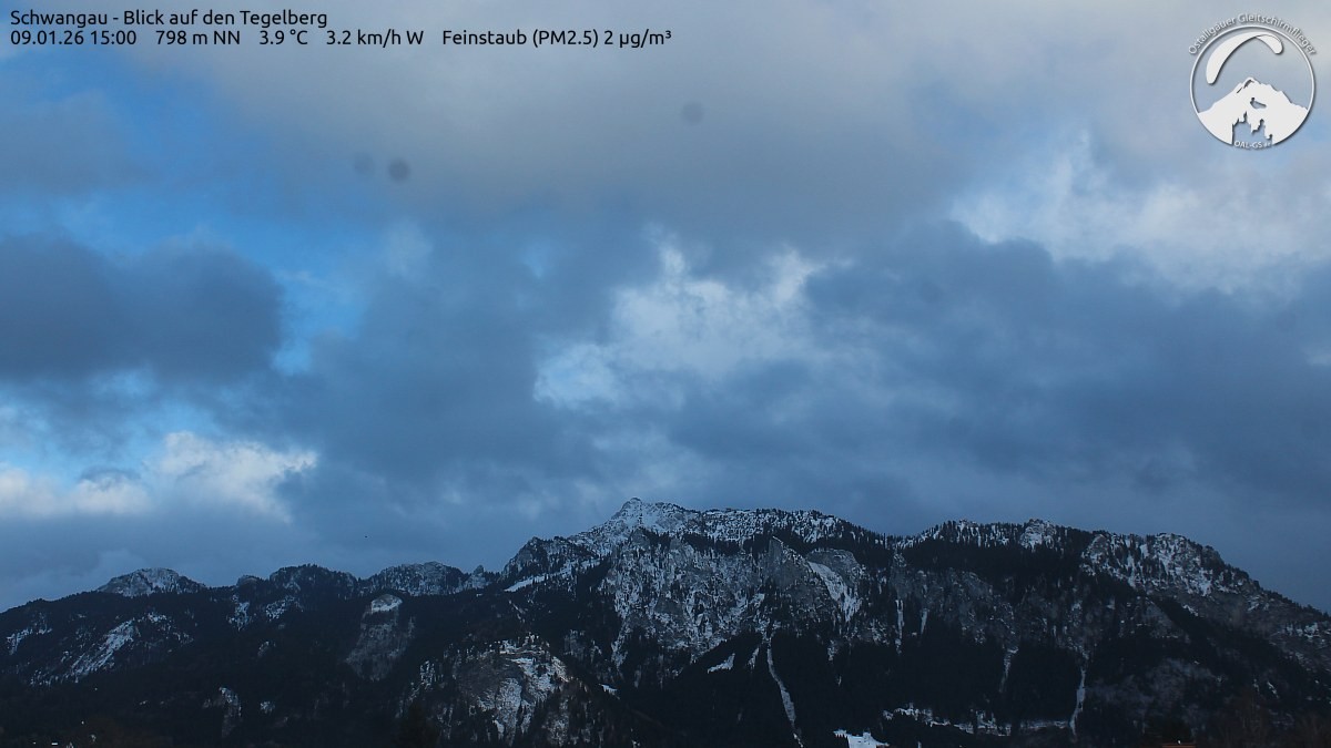 Archiv Foto Webcam Schwangau: Tegelberg-Blick
