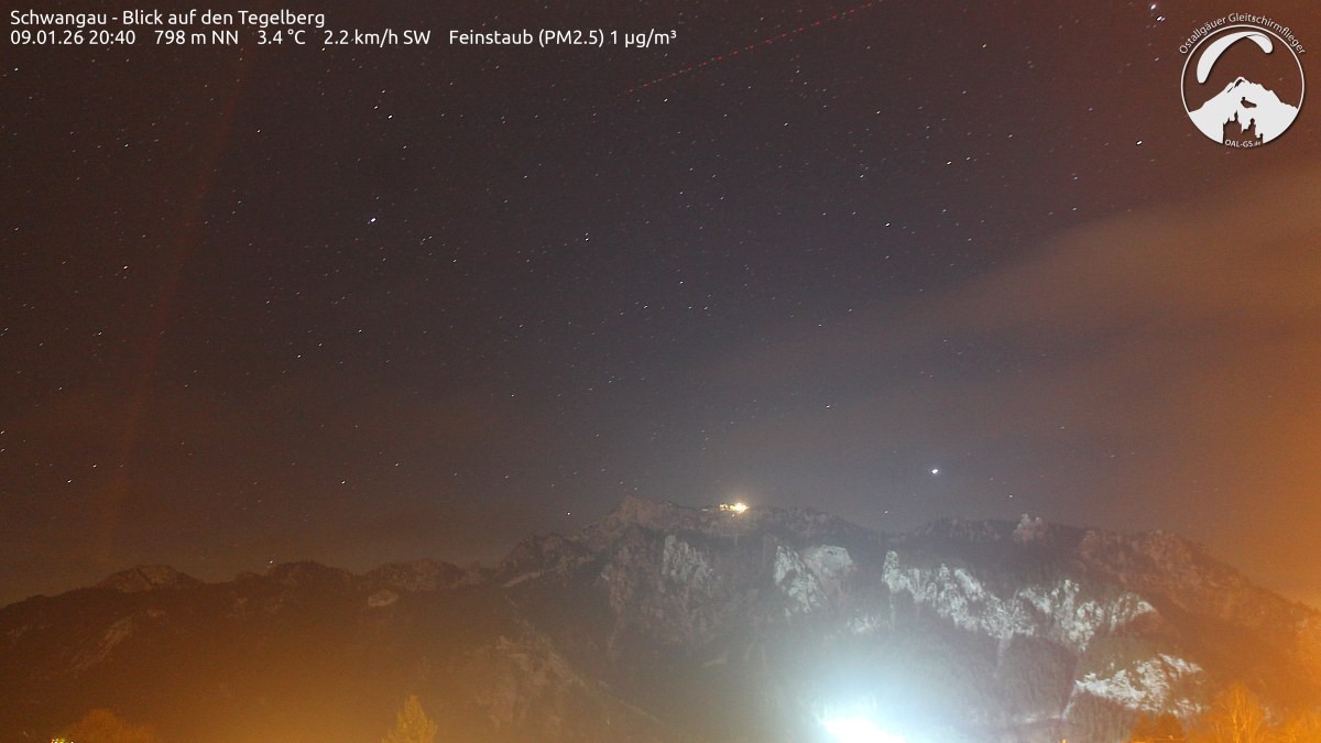 Archiv Foto Webcam Schwangau: Tegelberg-Blick