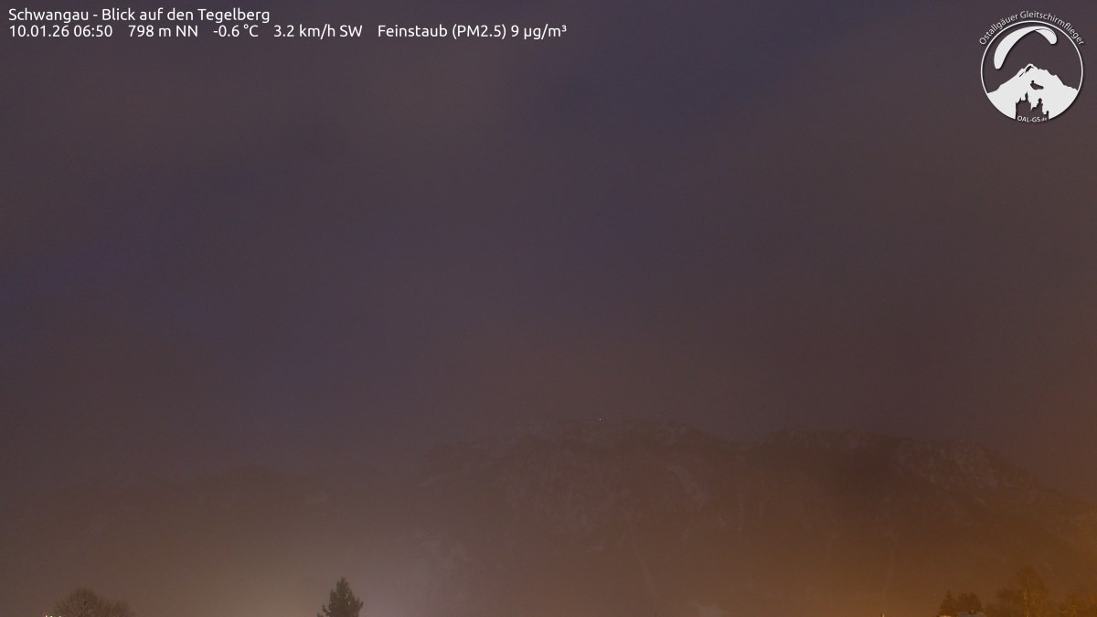 Archiv Foto Webcam Schwangau: Tegelberg-Blick