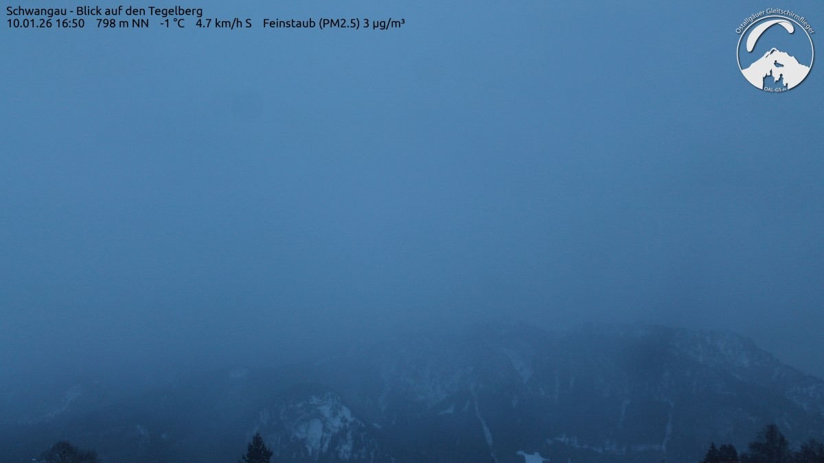 Archiv Foto Webcam Schwangau: Tegelberg-Blick