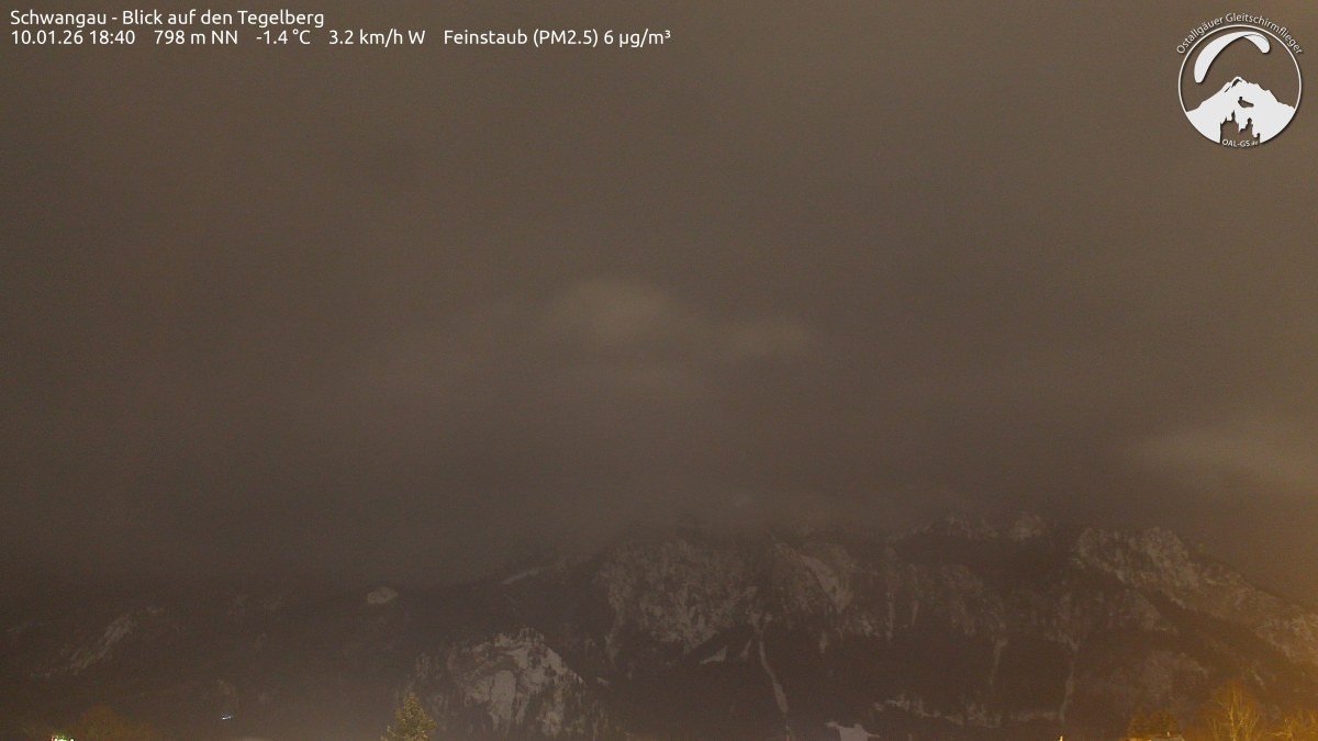 Archiv Foto Webcam Schwangau: Tegelberg-Blick