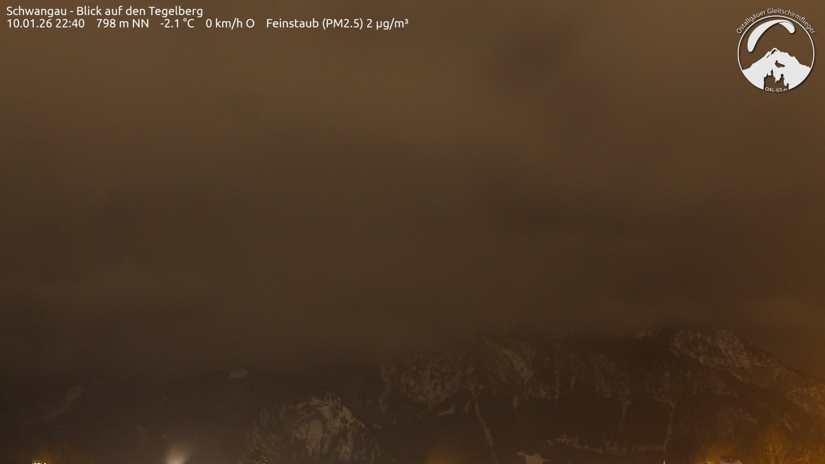 Archiv Foto Webcam Schwangau: Tegelberg-Blick