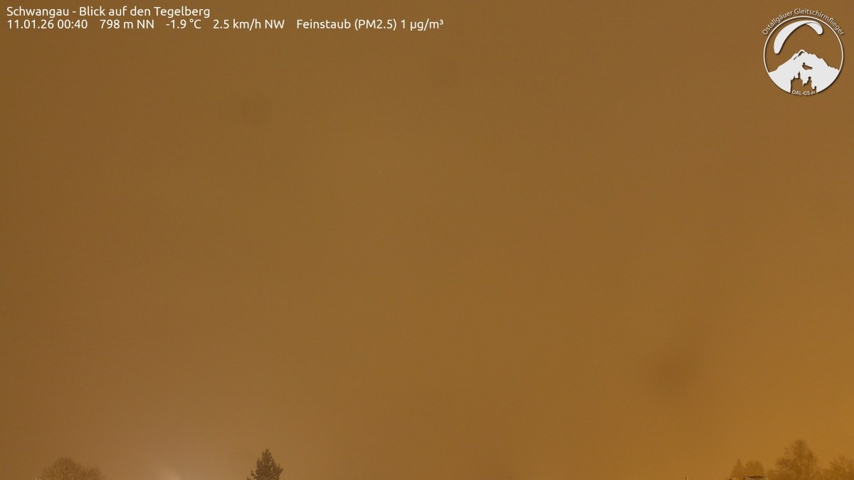 Archiv Foto Webcam Schwangau: Tegelberg-Blick