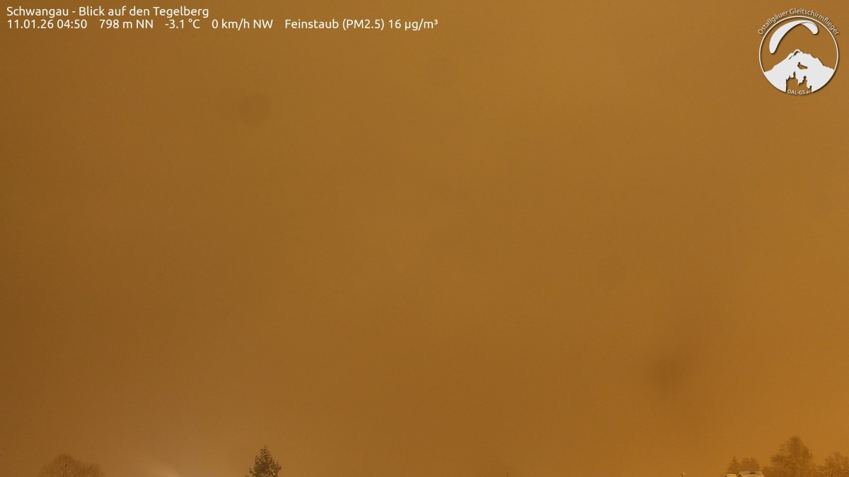 Archiv Foto Webcam Schwangau: Tegelberg-Blick