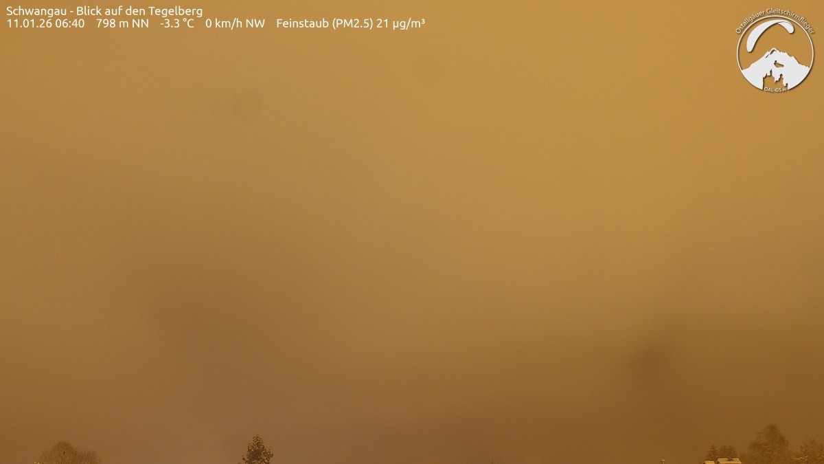 Archiv Foto Webcam Schwangau: Tegelberg-Blick