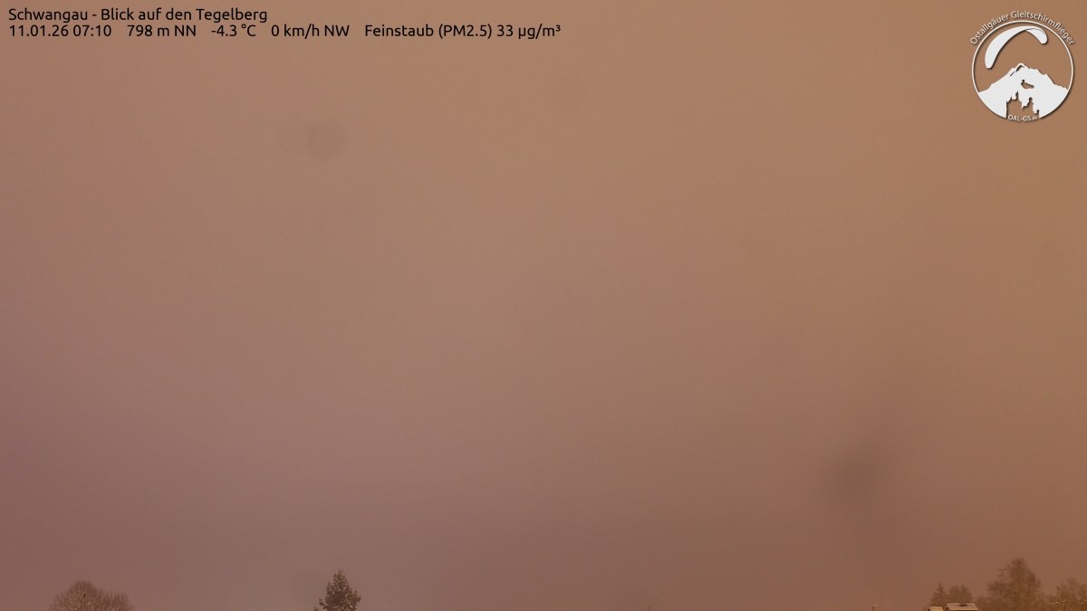 Archiv Foto Webcam Schwangau: Tegelberg-Blick