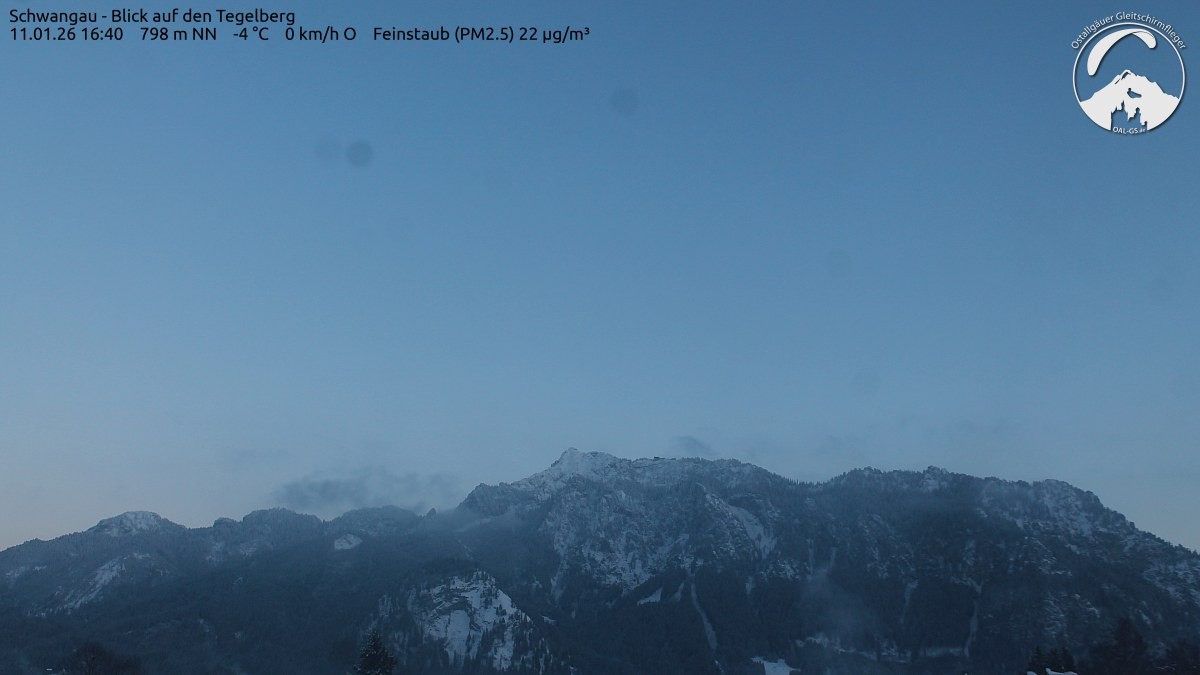 Archiv Foto Webcam Schwangau: Tegelberg-Blick