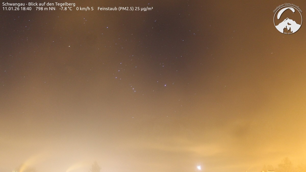 Archiv Foto Webcam Schwangau: Tegelberg-Blick