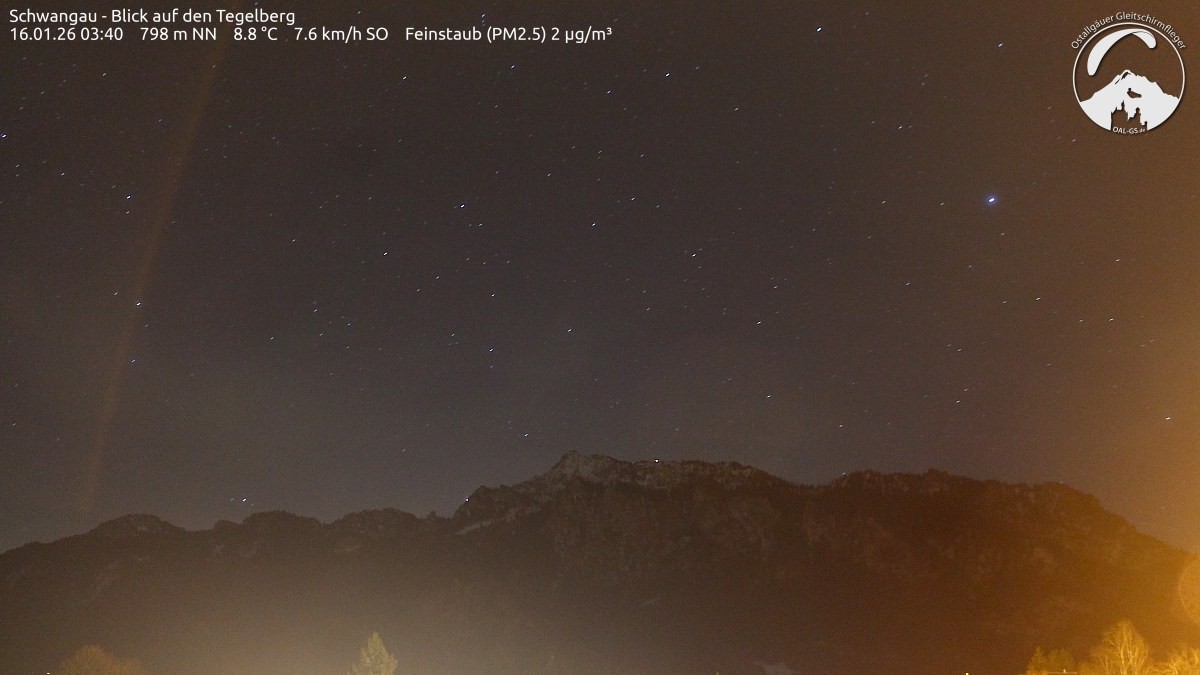 Archiv Foto Webcam Schwangau: Tegelberg-Blick