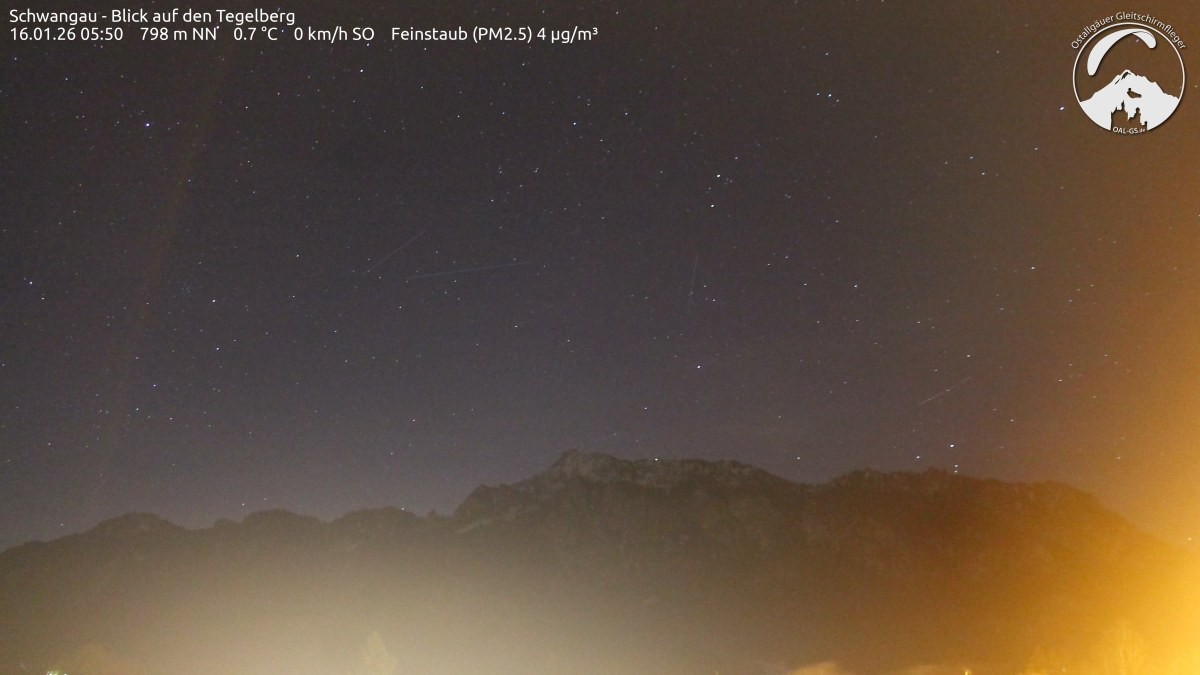 Archiv Foto Webcam Schwangau: Tegelberg-Blick