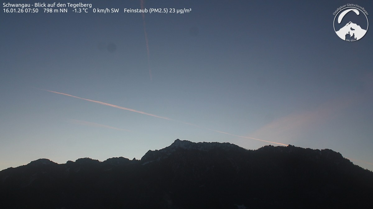 Archiv Foto Webcam Schwangau: Tegelberg-Blick