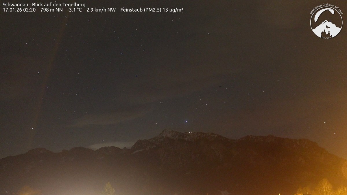 Archiv Foto Webcam Schwangau: Tegelberg-Blick