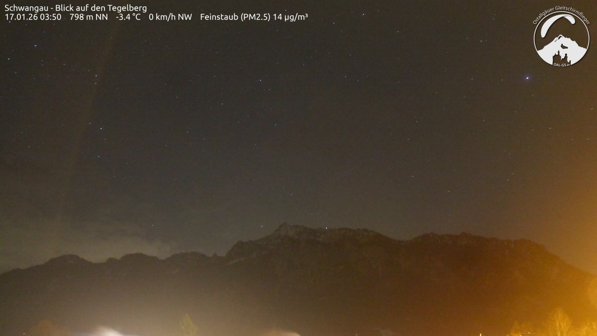 Archiv Foto Webcam Schwangau: Tegelberg-Blick