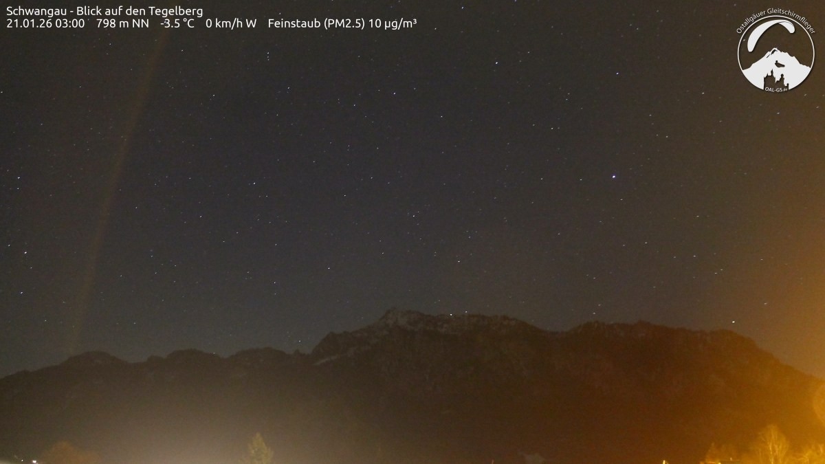 Archiv Foto Webcam Schwangau: Tegelberg-Blick