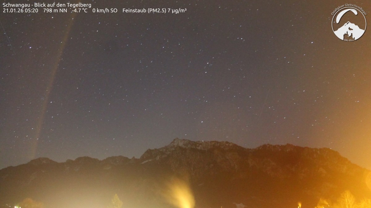 Archiv Foto Webcam Schwangau: Tegelberg-Blick
