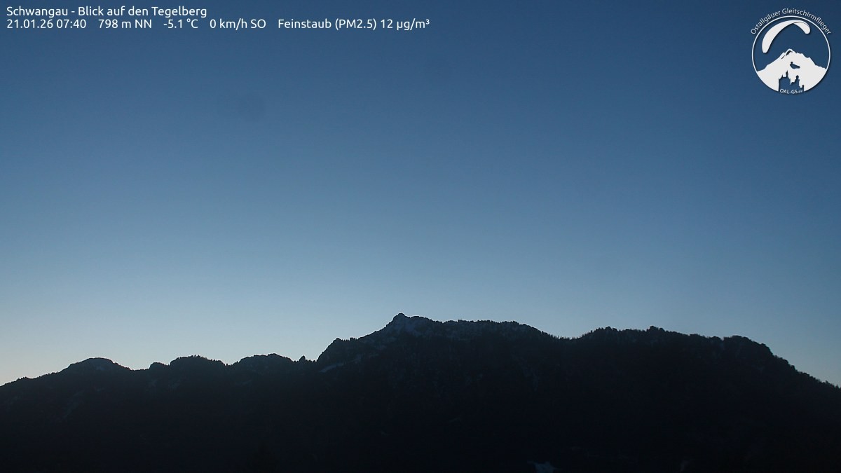 Archiv Foto Webcam Schwangau: Tegelberg-Blick