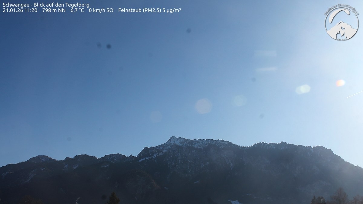 Archiv Foto Webcam Schwangau: Tegelberg-Blick