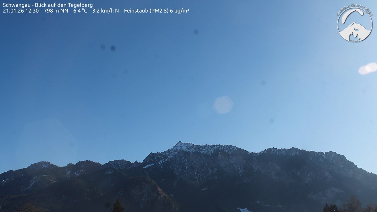 Archiv Foto Webcam Schwangau: Tegelberg-Blick
