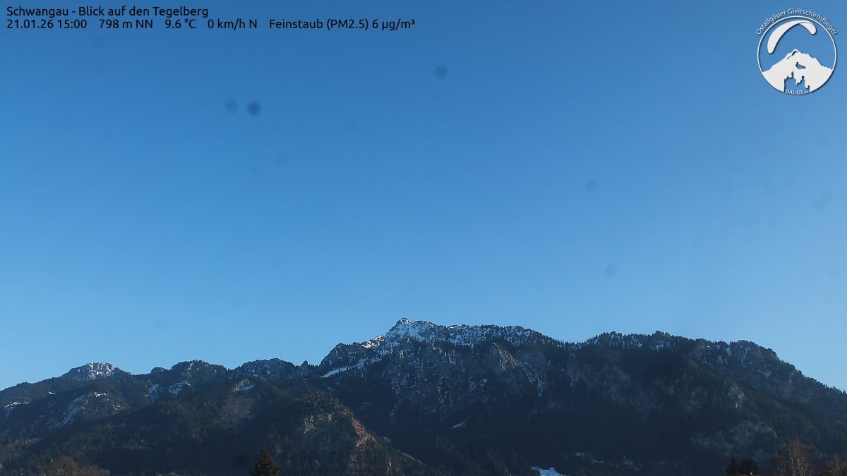 Archiv Foto Webcam Schwangau: Tegelberg-Blick