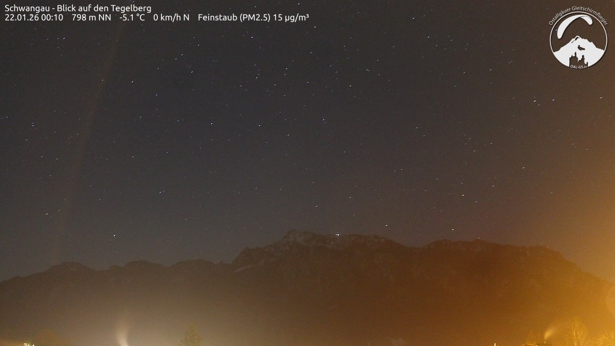 Archiv Foto Webcam Schwangau: Tegelberg-Blick