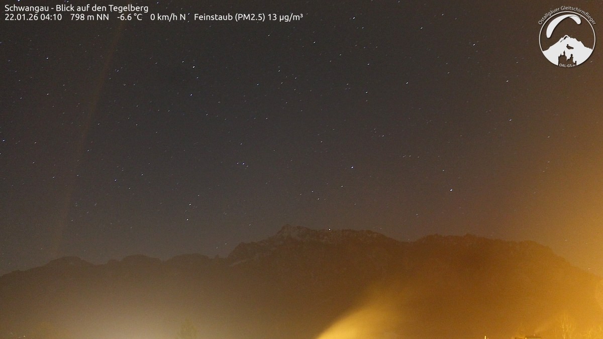 Archiv Foto Webcam Schwangau: Tegelberg-Blick