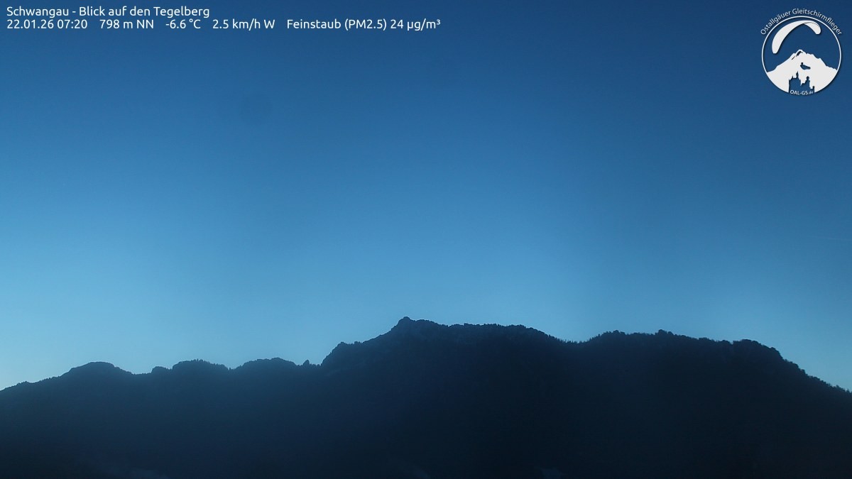 Archiv Foto Webcam Schwangau: Tegelberg-Blick