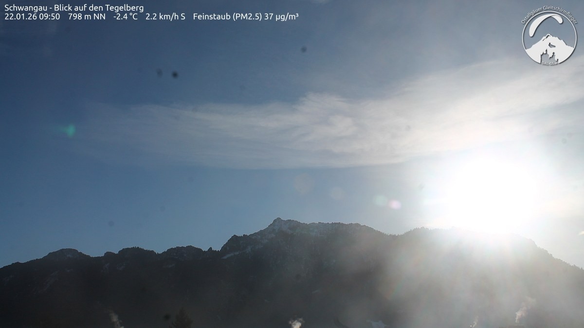 Archiv Foto Webcam Schwangau: Tegelberg-Blick
