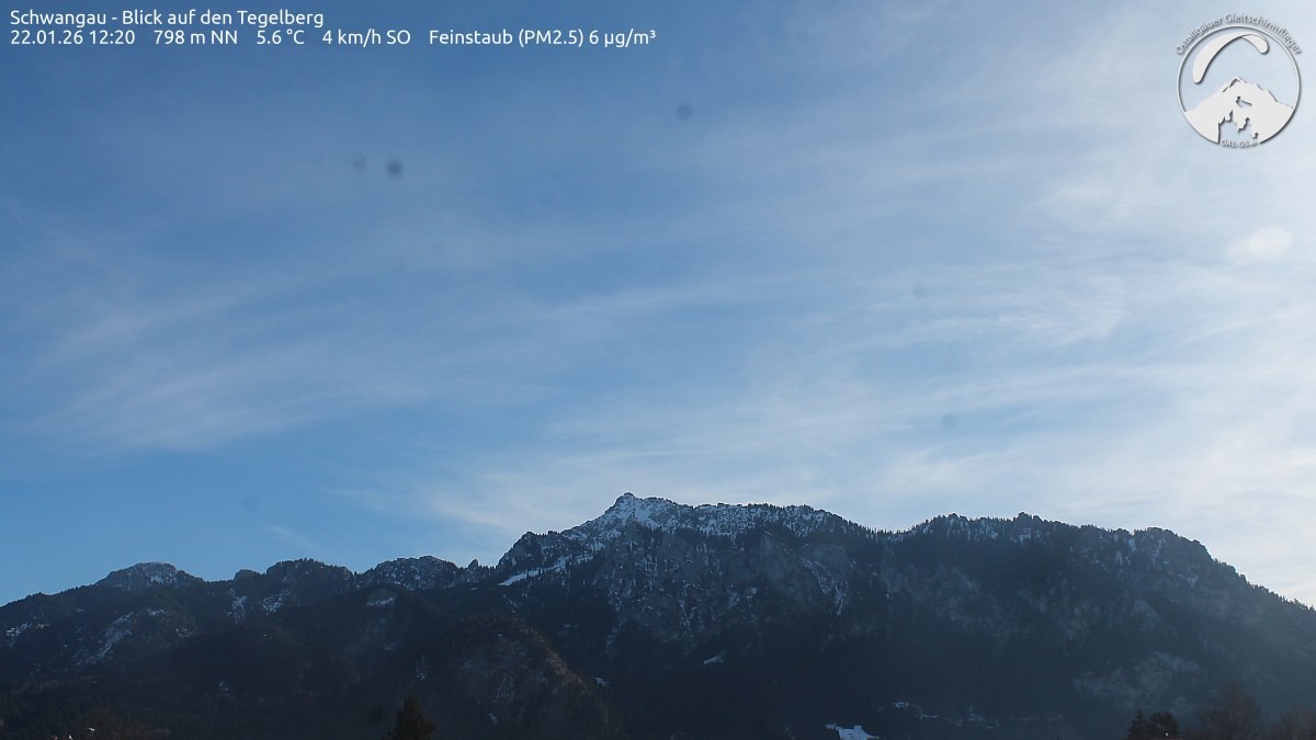 Archiv Foto Webcam Schwangau: Tegelberg-Blick