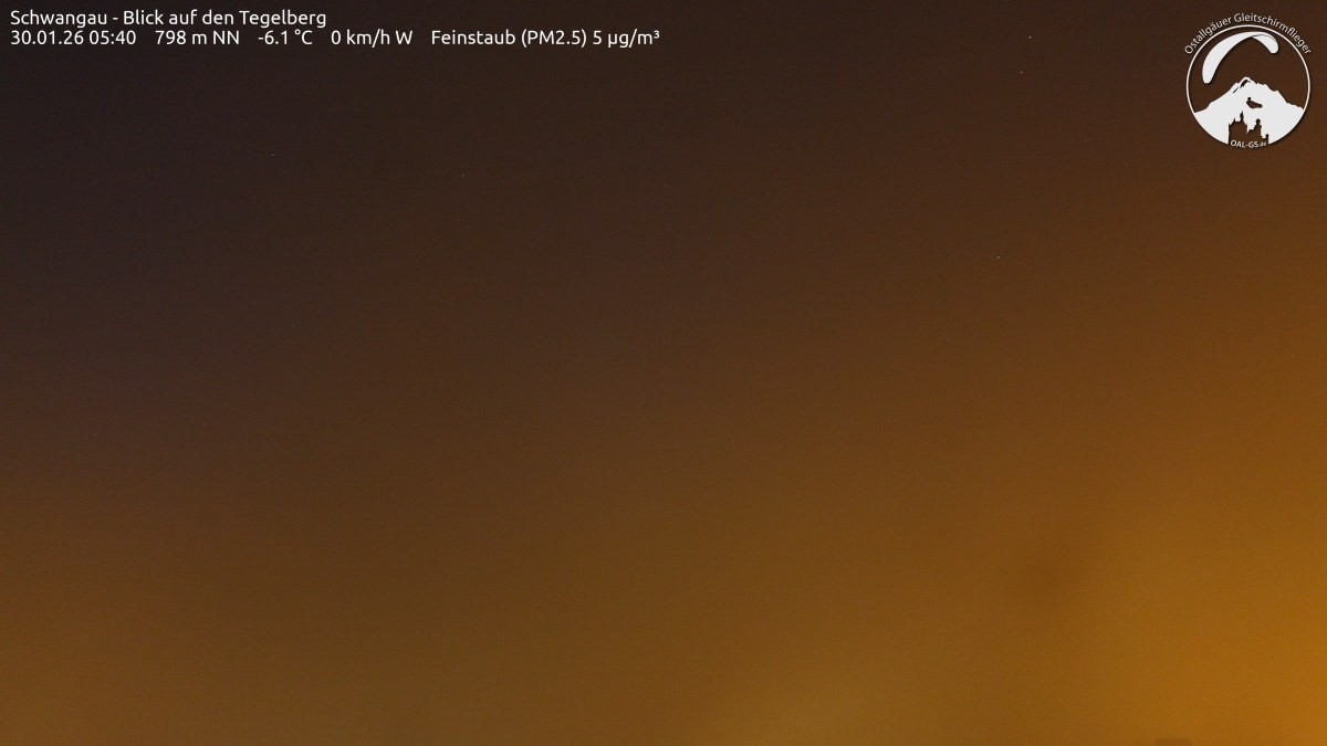 Archiv Foto Webcam Schwangau: Tegelberg-Blick