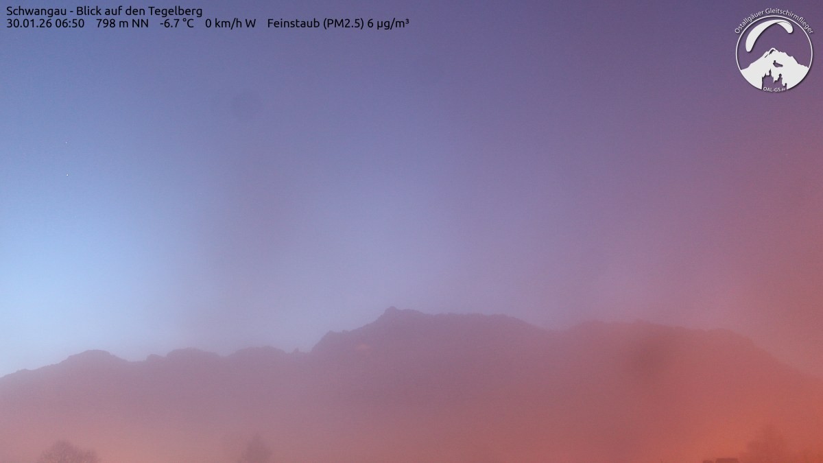 Archiv Foto Webcam Schwangau: Tegelberg-Blick