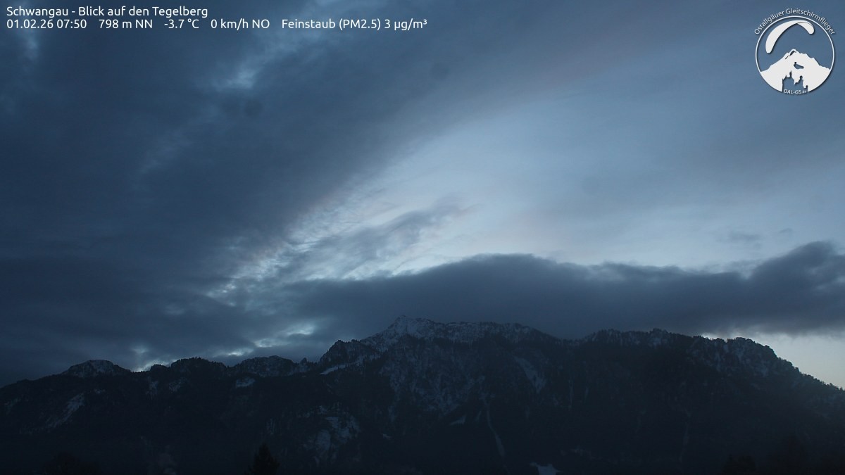 Archiv Foto Webcam Schwangau: Tegelberg-Blick