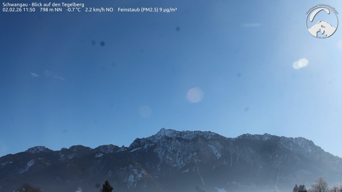 Archiv Foto Webcam Schwangau: Tegelberg-Blick