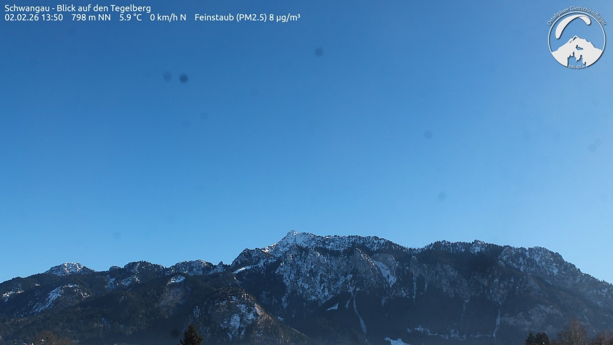 Archiv Foto Webcam Schwangau: Tegelberg-Blick