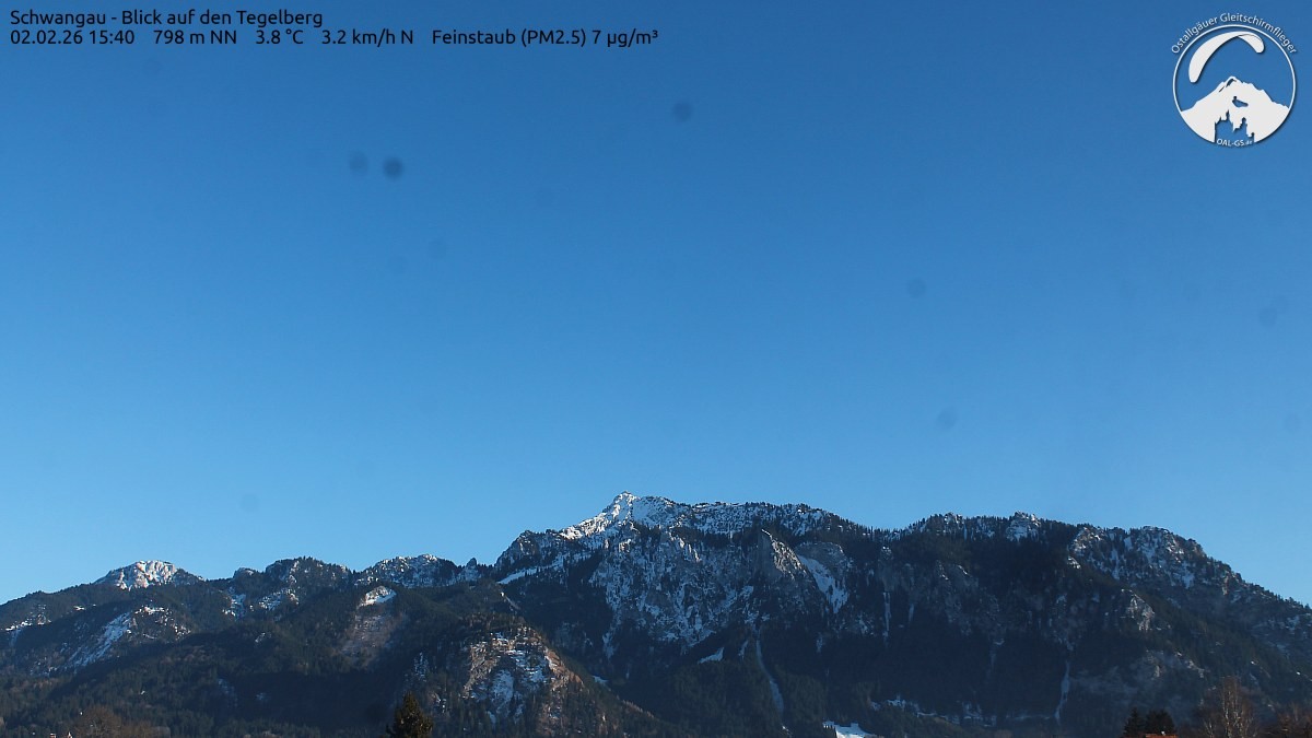 Archiv Foto Webcam Schwangau: Tegelberg-Blick