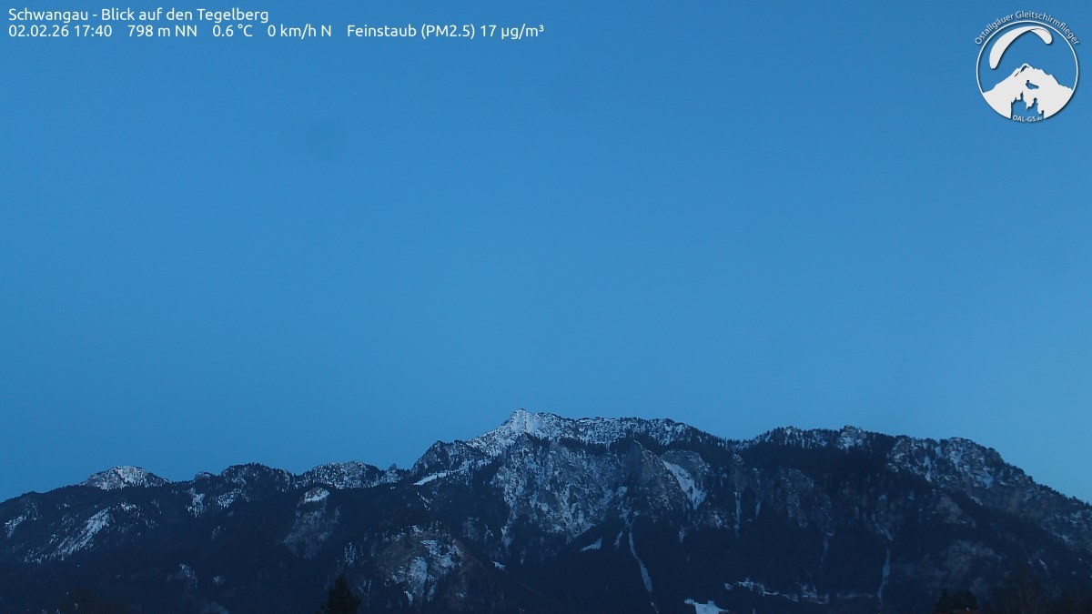 Archiv Foto Webcam Schwangau: Tegelberg-Blick