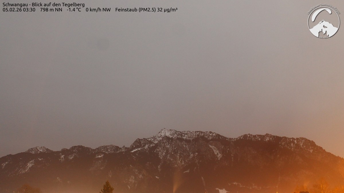 Archiv Foto Webcam Schwangau: Tegelberg-Blick