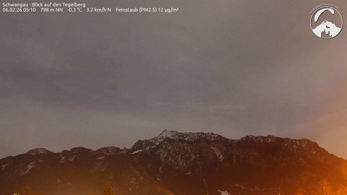 Archiv Foto Webcam Schwangau: Tegelberg-Blick